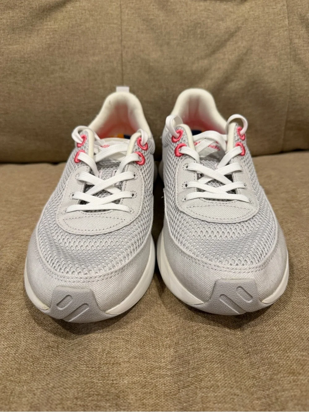 ALLBIRDS women's courier daily athletic comfort sneakers in light grey/vivid